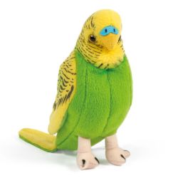 PELUCHE - PERRUCHE JAUNE AVEC SON